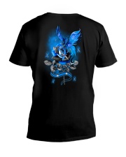 Diabetes Dragon Rose 2 Sides V-Neck T-Shirt tile