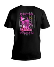 In October We Wear Pink 2 Sides V-Neck T-Shirt tile