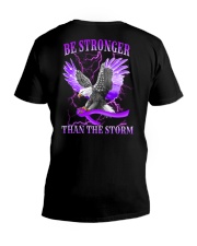 Fibromyalgia Be Stronger 2 Sides V-Neck T-Shirt tile