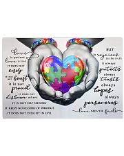 Autism - Love Never Fails Poster 17x11 Poster front