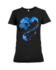 Diabetes - Dolphin No One Fights Alone Premium Fit Ladies Tee tile