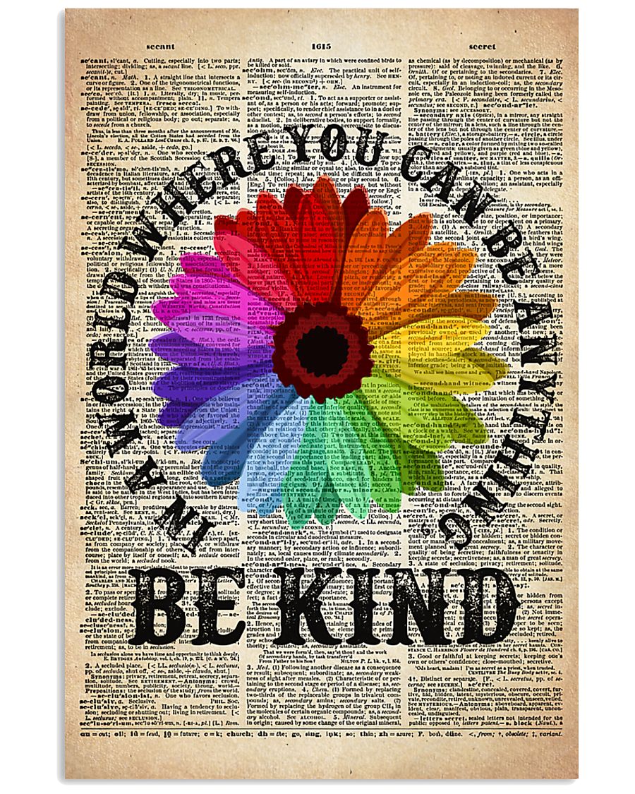 LGBT Be Kind Dictionary 11x17 Poster