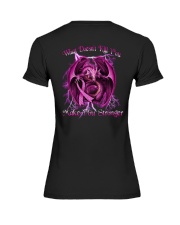 Dragon Breast Cancer Stronger 2 Sides Premium Fit Ladies Tee tile