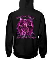 Dragon Breast Cancer Stronger 2 Sides Hooded Sweatshirt tile