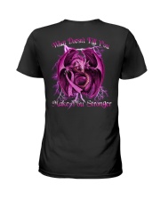 Dragon Breast Cancer Stronger 2 Sides Ladies T-Shirt tile