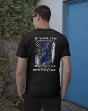 Blue Thin - If Your Path Demands You Walk 2 Sides Classic T-Shirt apparel-classic-tshirt-lifestyle-22