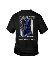 Blue Thin - If Your Path Demands You Walk 2 Sides Youth T-Shirt tile