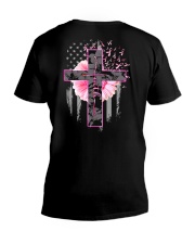 BC - Faith Hope Cure 2 Sides V-Neck T-Shirt tile