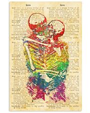 Skull LGBT Love Dictionary Style 11x17 Poster front