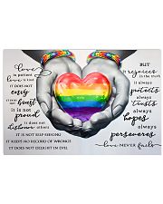 LGBT - Love Never Fails Poster 17x11 Poster front
