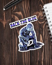 Police Back The Blue Sticker - Single (Vertical) aos-sticker-single-vertical-lifestyle-front-05