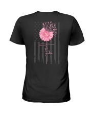 Breast Cancer Daisy 2 Sides Ladies T-Shirt tile