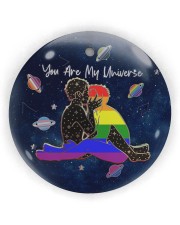 LGBT - You Are My Universe Circle Ornament (Wood tile