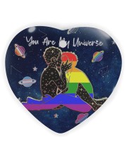 LGBT - You Are My Universe Heart Ornament (Wood) tile