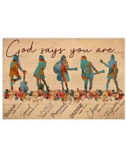Guitar Lover God Says You Are 17x11 Poster front