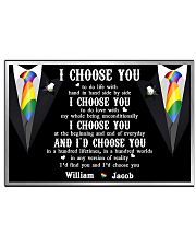 Personalized Lgbt - I Choose You 17x11 Poster front