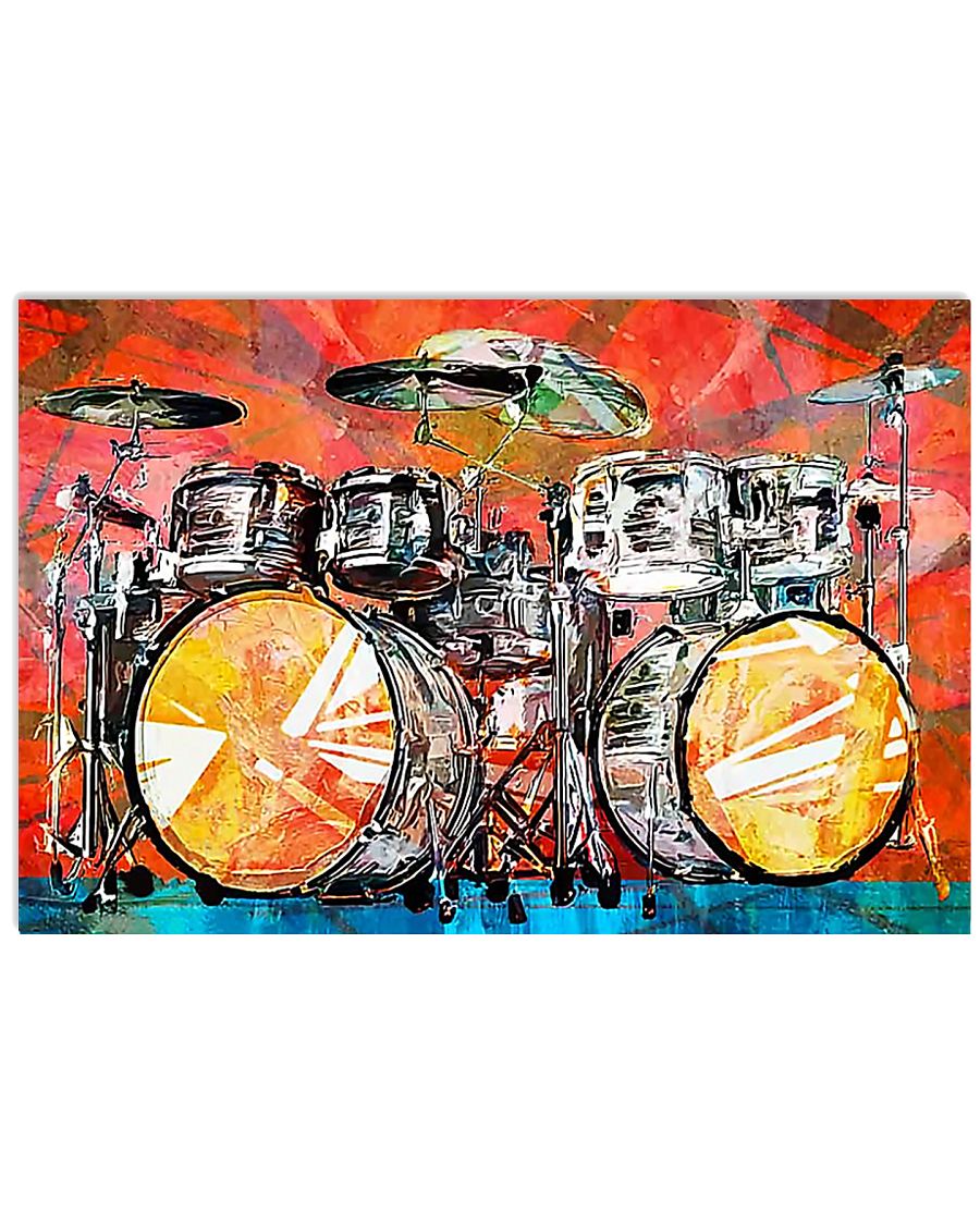 Poster - Drummer - Drumset Art 17x11 Poster