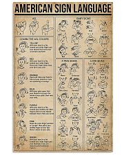 American Sign Language 11x17 Poster front