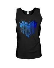 Diabetes Watercolor Heart Unisex Tank tile
