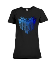 Diabetes Watercolor Heart Premium Fit Ladies Tee tile