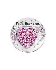 Breast Cancer - Faith Hope Love Circle Magnet thumbnail