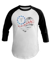 Nurse - Heart Independence Day 2 Sides Baseball Tee tile