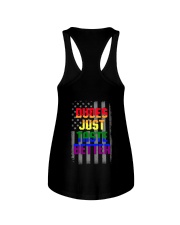 LGBT Dudes Just Taste Better 2 Sides Ladies Flowy Tank tile