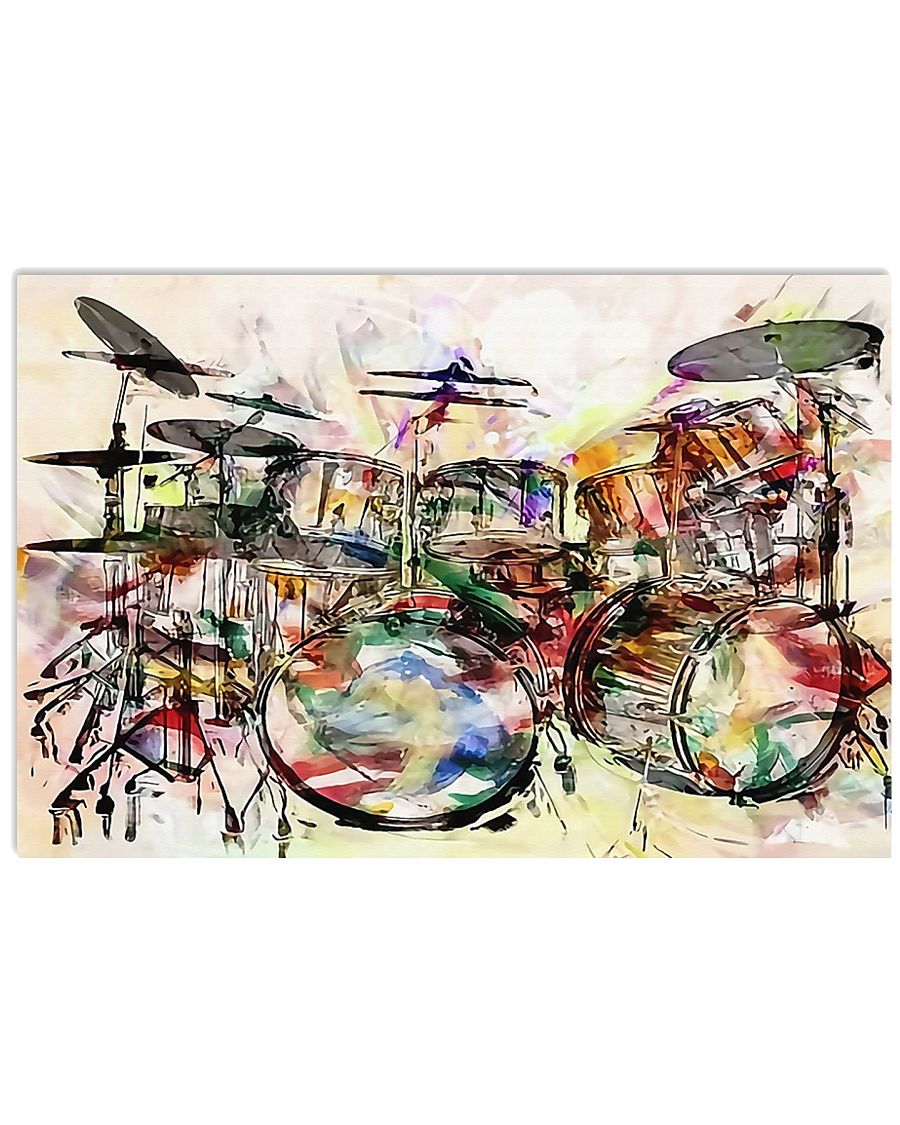 Poster - Drummer - Unique Drums Art 17x11 Poster