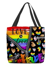 LGBT Love Is Love All-over Tote front