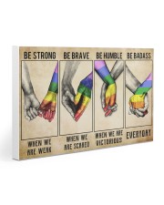 LGBT - Be Strong Poster Gallery Wrapped Canvas Prints tile
