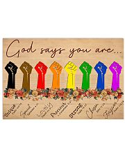 LGBTQIA God Says You Are 17x11 Poster front