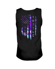 Turtle American Flag 2 Sides Unisex Tank tile