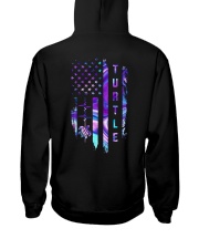 Turtle American Flag 2 Sides Hooded Sweatshirt tile