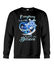Diabetes Turtle Believe Crewneck Sweatshirt tile