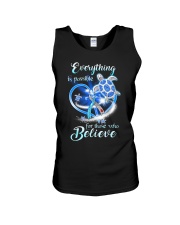 Diabetes Turtle Believe Unisex Tank tile