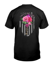 Breast Cancer - Key To The Cure 2 Sides Classic T-Shirt back