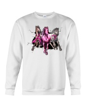 Breast Cancer Horse Crack St Crewneck Sweatshirt tile
