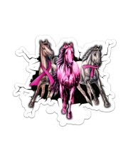Breast Cancer Horse Crack St Sticker - Single (Vertical) front