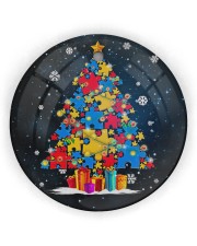 Autism Christmas Tree Ornament Circle Ornament (Wood tile