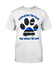 Blue - Supporting The Paws Sticker Premium Fit Mens Tee tile