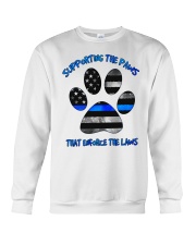 Blue - Supporting The Paws Sticker Crewneck Sweatshirt tile