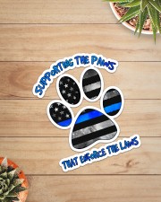 Blue - Supporting The Paws Sticker Sticker - Single (Vertical) aos-sticker-single-vertical-lifestyle-front-07