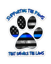Blue - Supporting The Paws Sticker Sticker - Single (Vertical) front