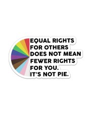Sticker - LGBT - It's Not Pie Sticker - Single (Vertical) front