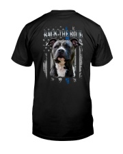Pitbull Back The Blue 2 Sides Premium Fit Mens Tee tile
