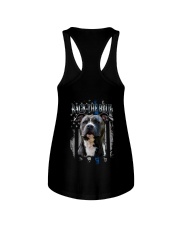Pitbull Back The Blue 2 Sides Ladies Flowy Tank tile
