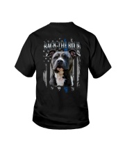 Pitbull Back The Blue 2 Sides Youth T-Shirt tile