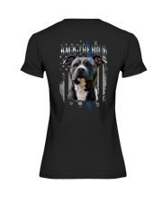 Pitbull Back The Blue 2 Sides Premium Fit Ladies Tee tile