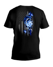Blue Rose v2 2 Sides V-Neck T-Shirt tile
