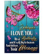 Breast Cancer Butterfly Messages 11x17 Poster front